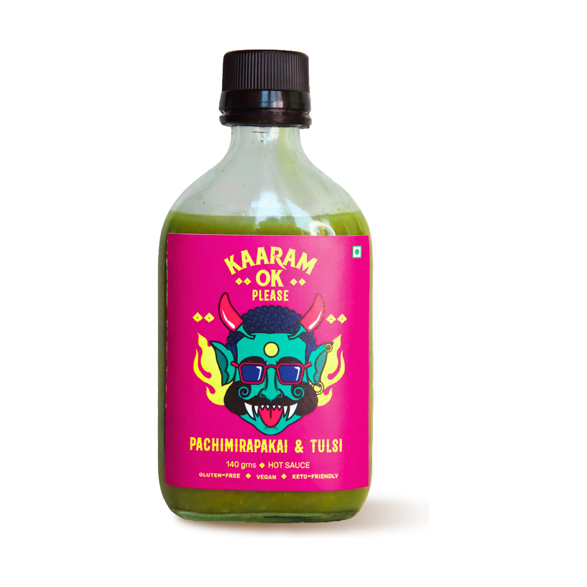 Pachimirapakai & Tulsi Hot Sauce Packshot