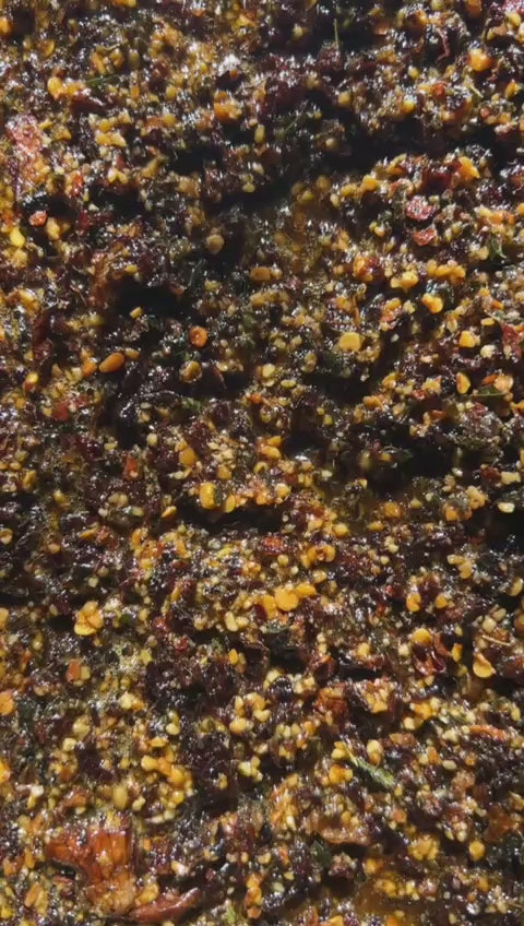 CRUNCH South Indian Style Chilli Oil Texture Video